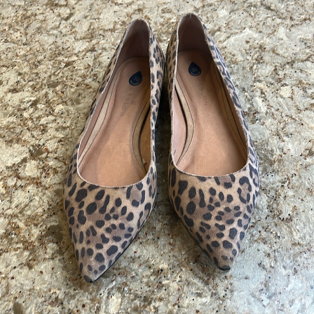 Caslon leopard print flats